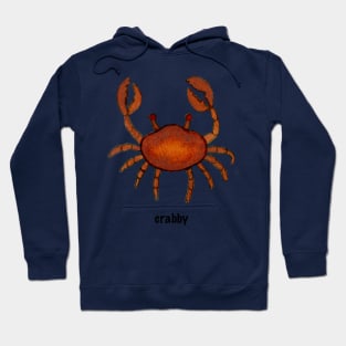 "crabby" cute crab design Hoodie